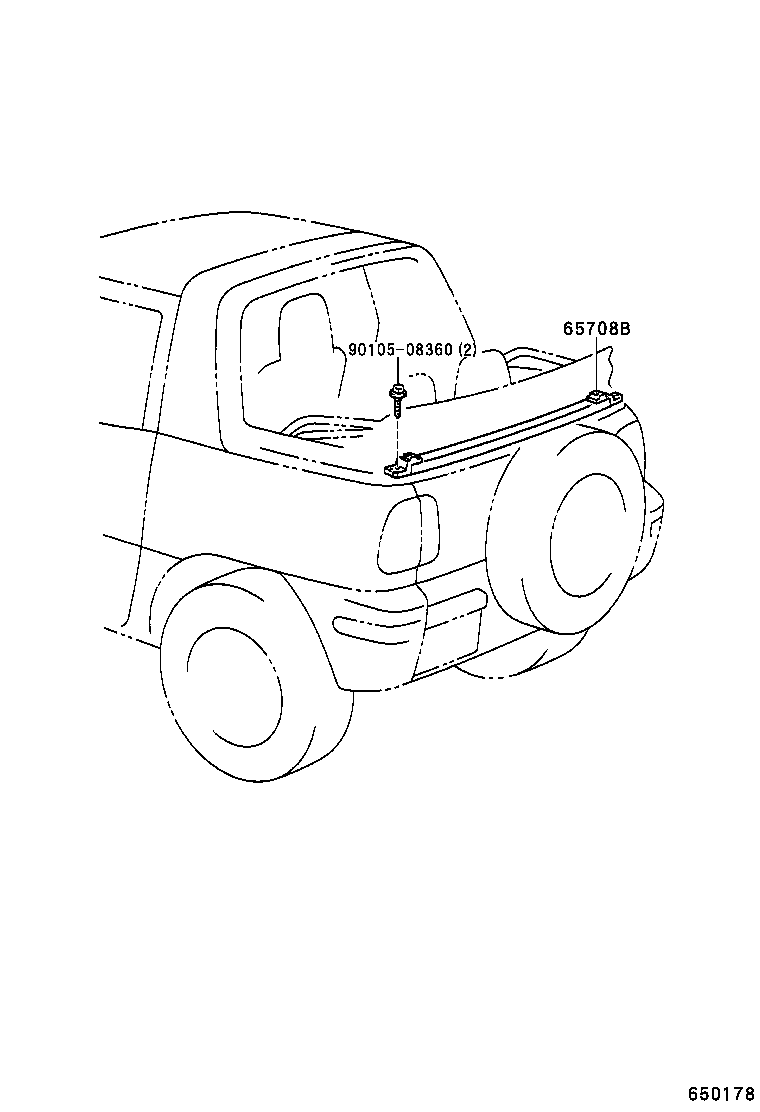  RAV4 |  REAR BODY GUARD FRAME TAIL GATE