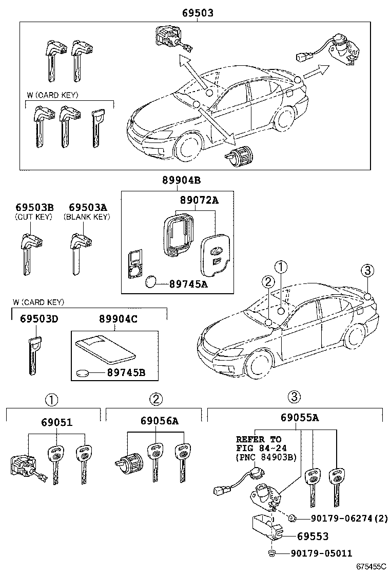  IS F |  LOCK CYLINDER SET