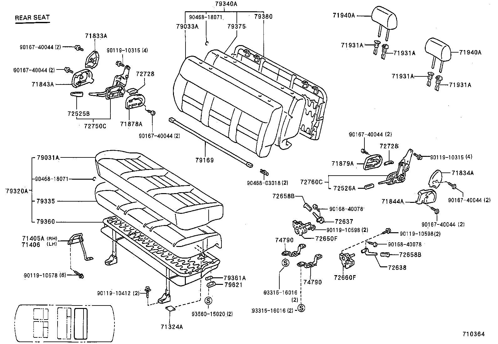  HIACE VAN COMUTER |  SEAT SEAT TRACK