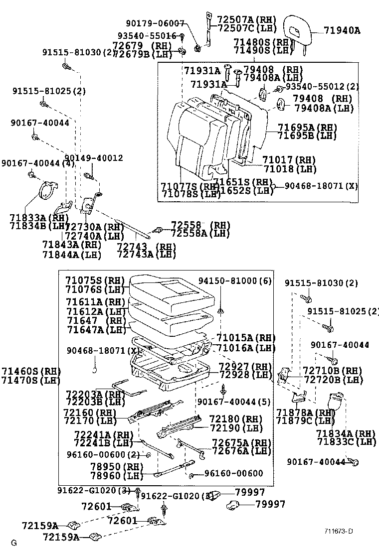  RAV4 |  SEAT SEAT TRACK