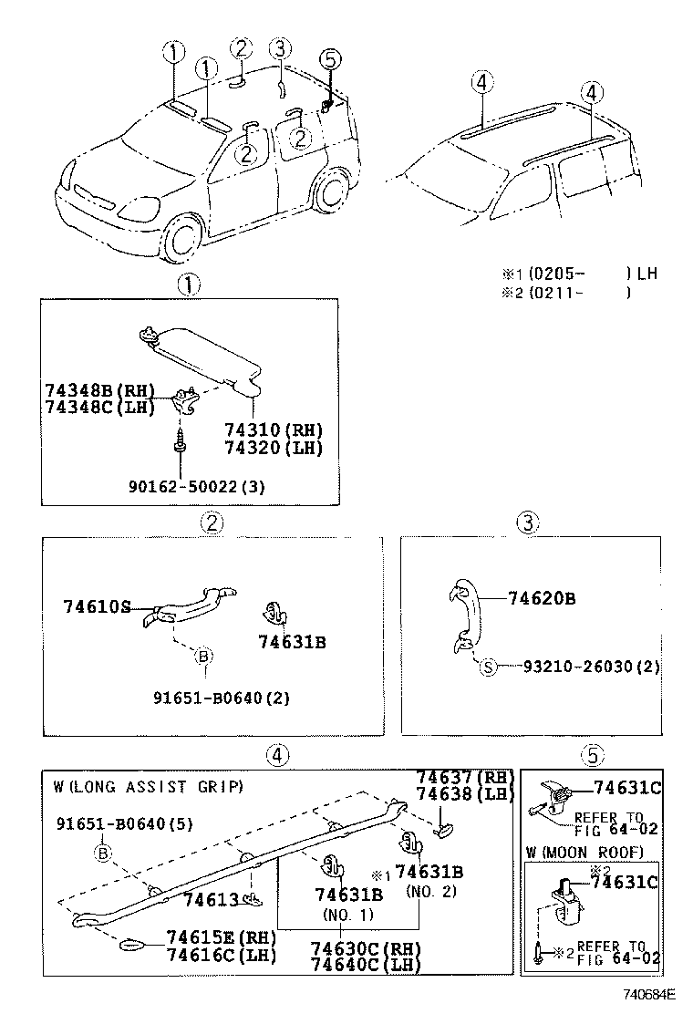  YARIS ECHO VERSO |  ARMREST VISOR