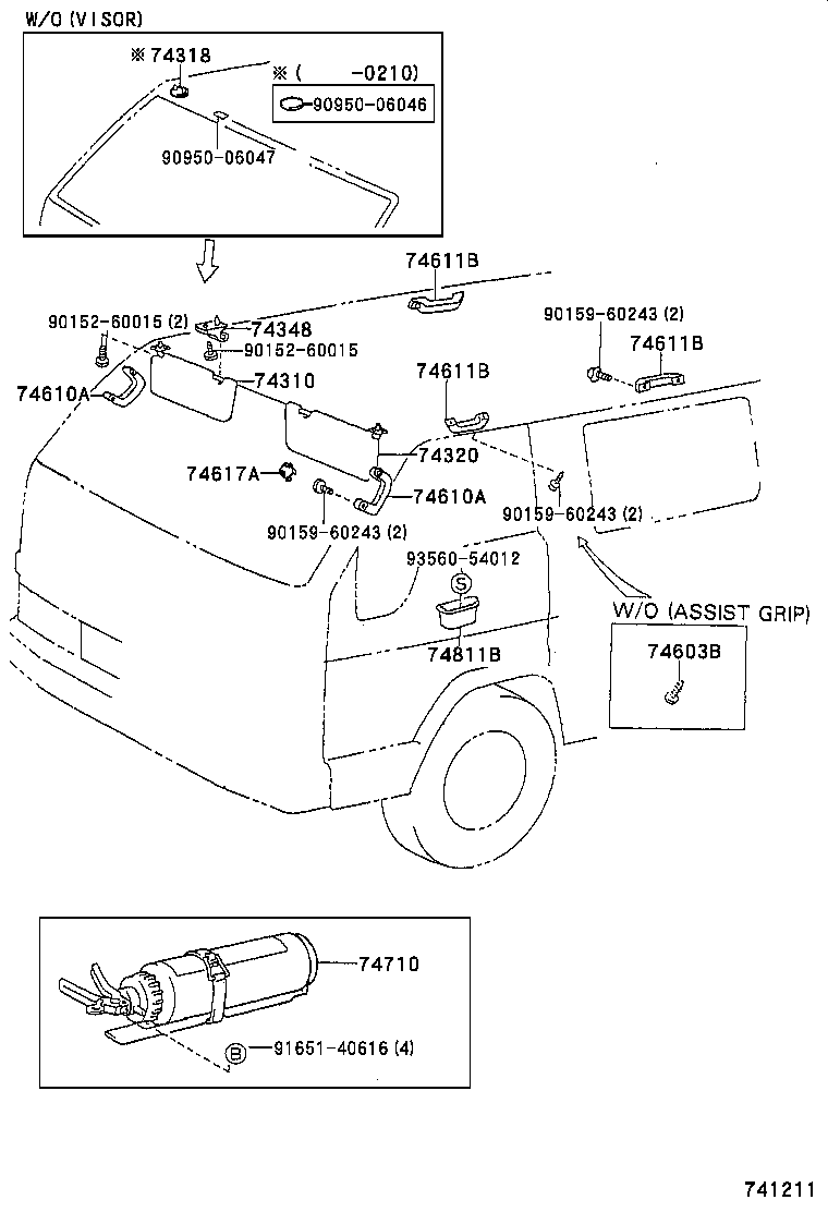  DYNA 200 |  ARMREST VISOR