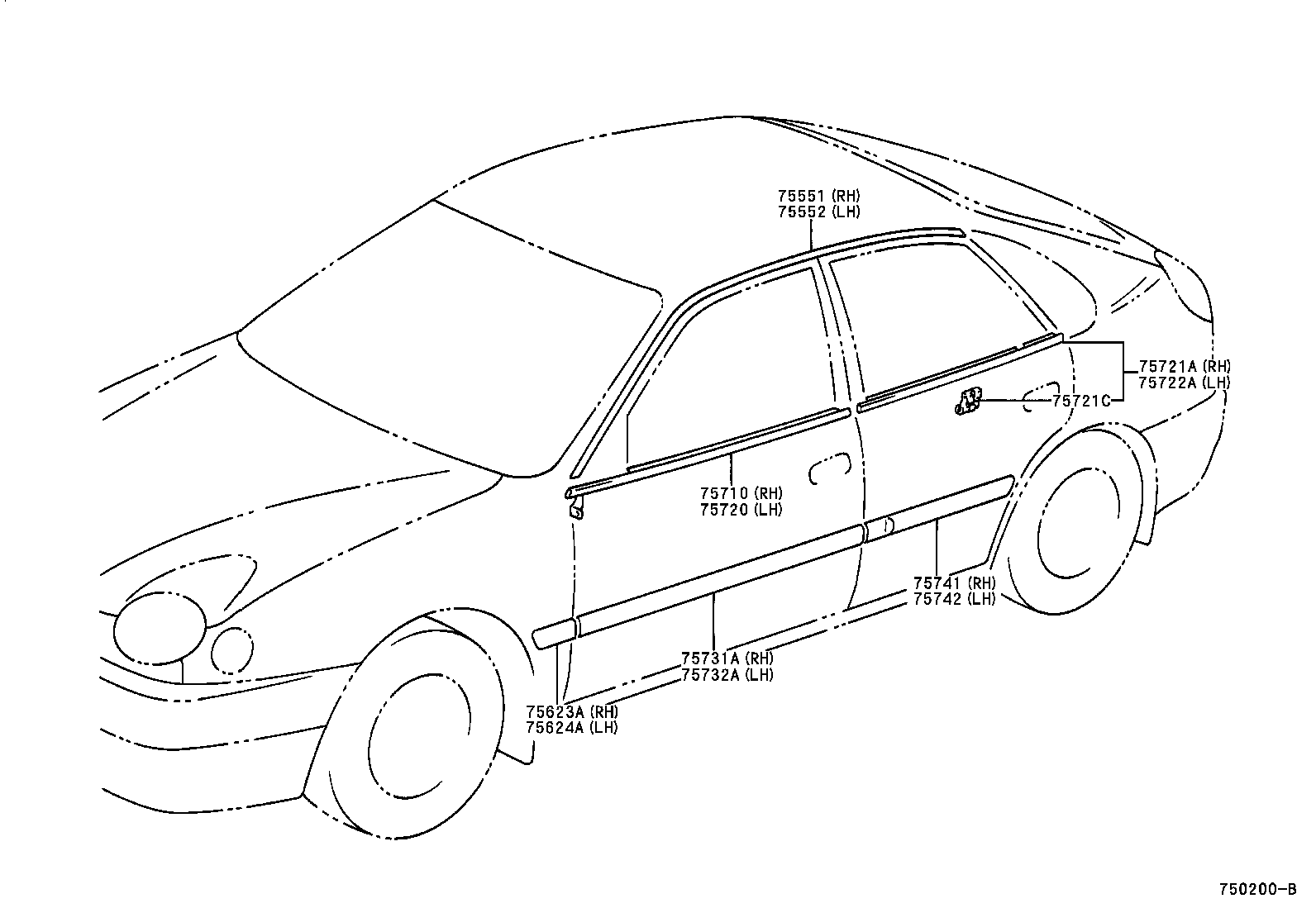  COROLLA |  SIDE MOULDING