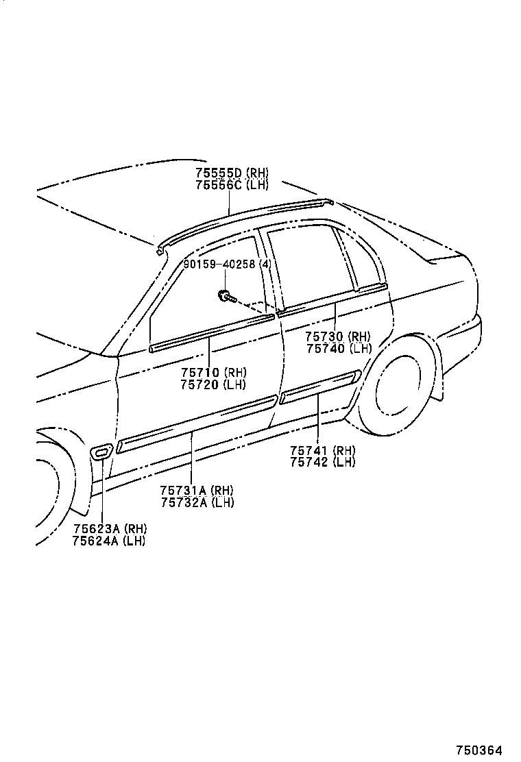  AVENSIS |  SIDE MOULDING