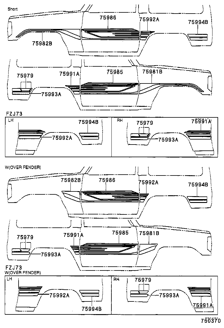  LAND CRUISER 70 |  BODY STRIPE