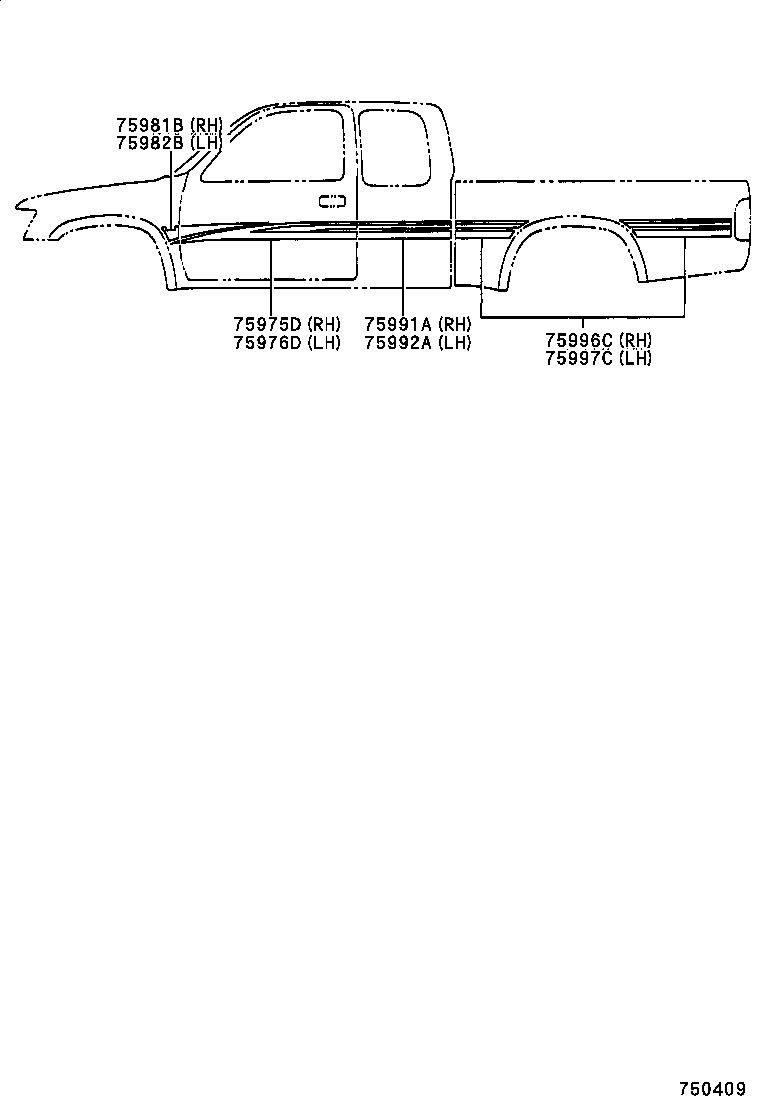  HILUX |  BODY STRIPE