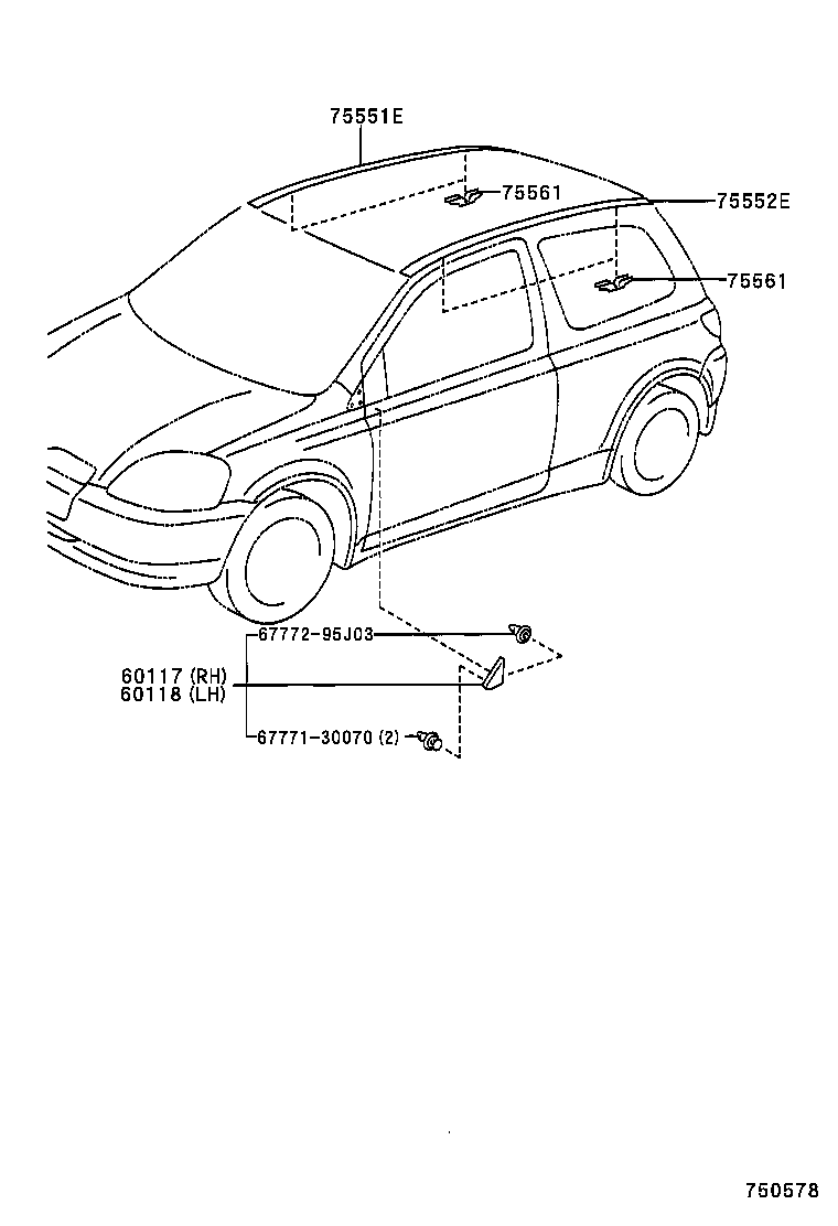  YARIS |  SIDE MOULDING