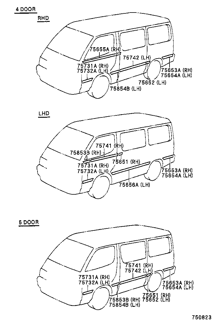  HIACE VAN COMUTER |  MOULDING