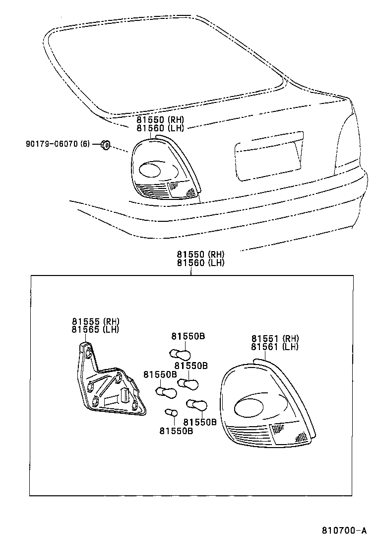  AVENSIS |  REAR COMBINATION LAMP