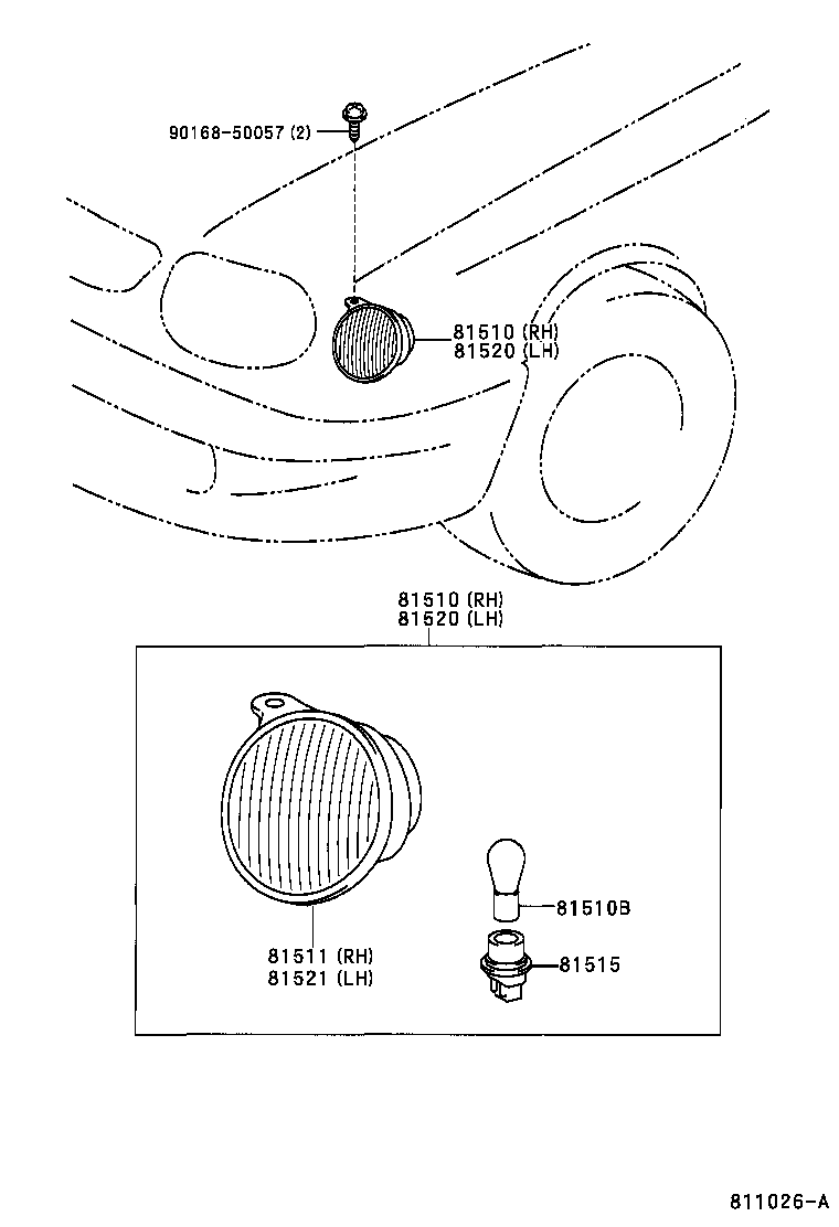  COROLLA |  FRONT TURN SIGNAL LAMP