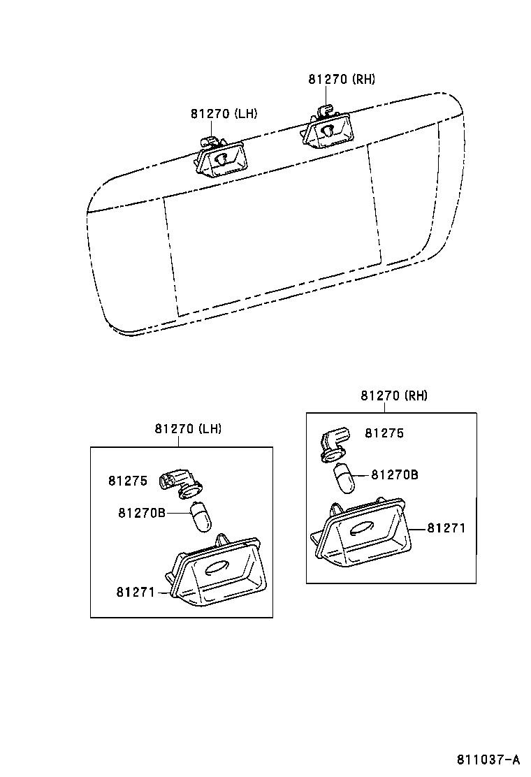  STARLET |  REAR LICENSE PLATE LAMP