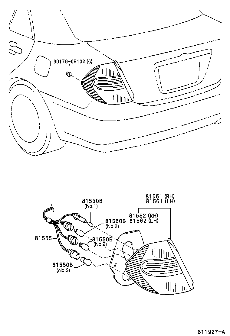  CAMRY |  REAR COMBINATION LAMP