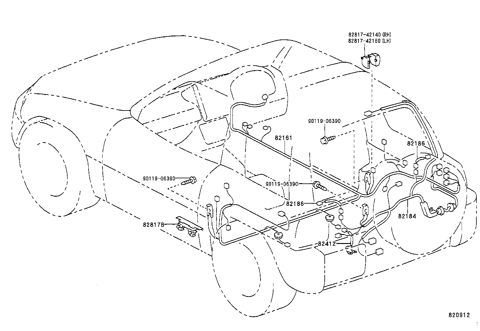  RAV4 |  WIRING CLAMP