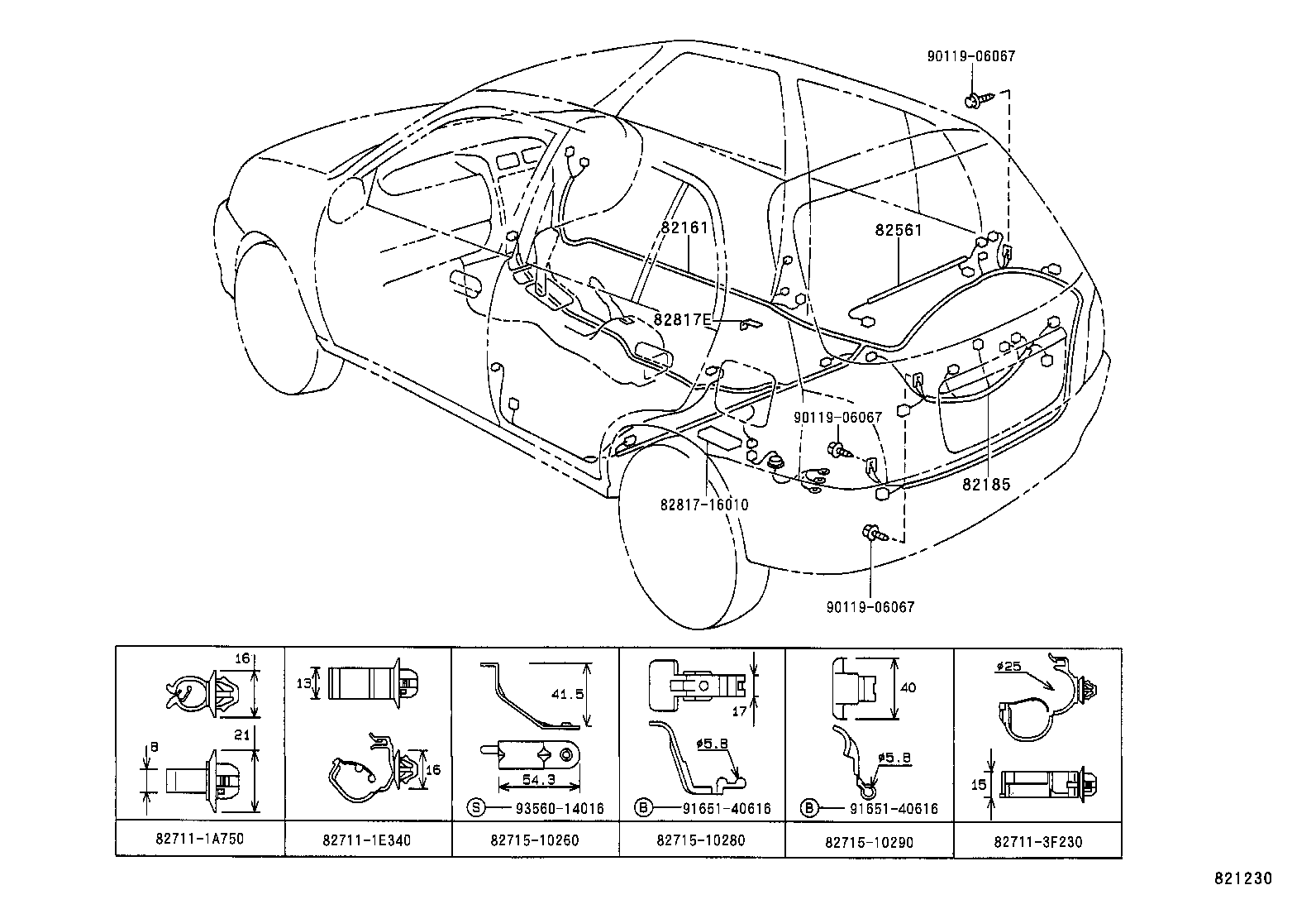  STARLET |  WIRING CLAMP