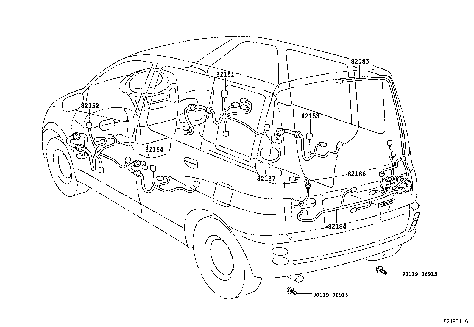  YARIS ECHO VERSO |  WIRING CLAMP