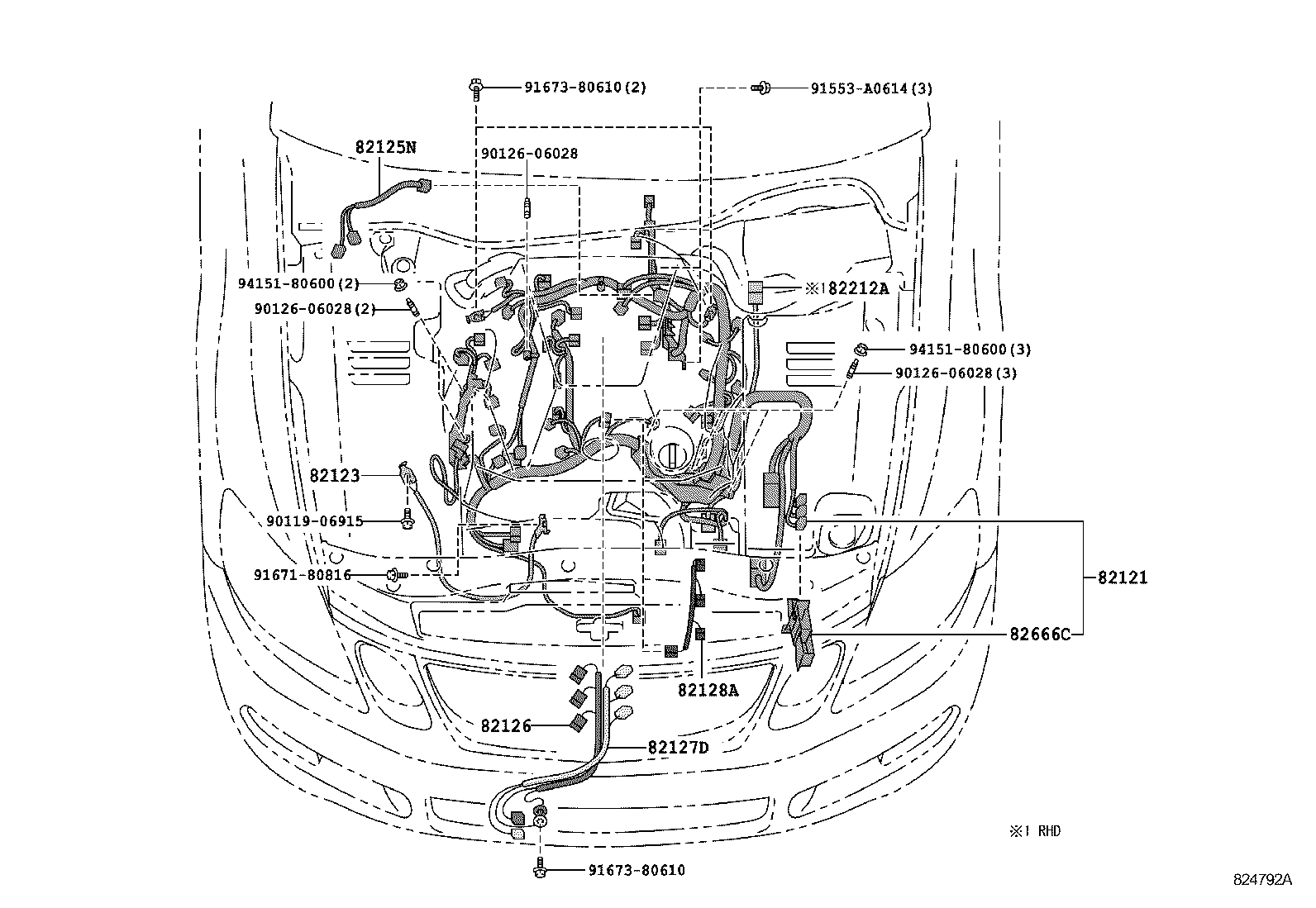  GS450H |  WIRING CLAMP