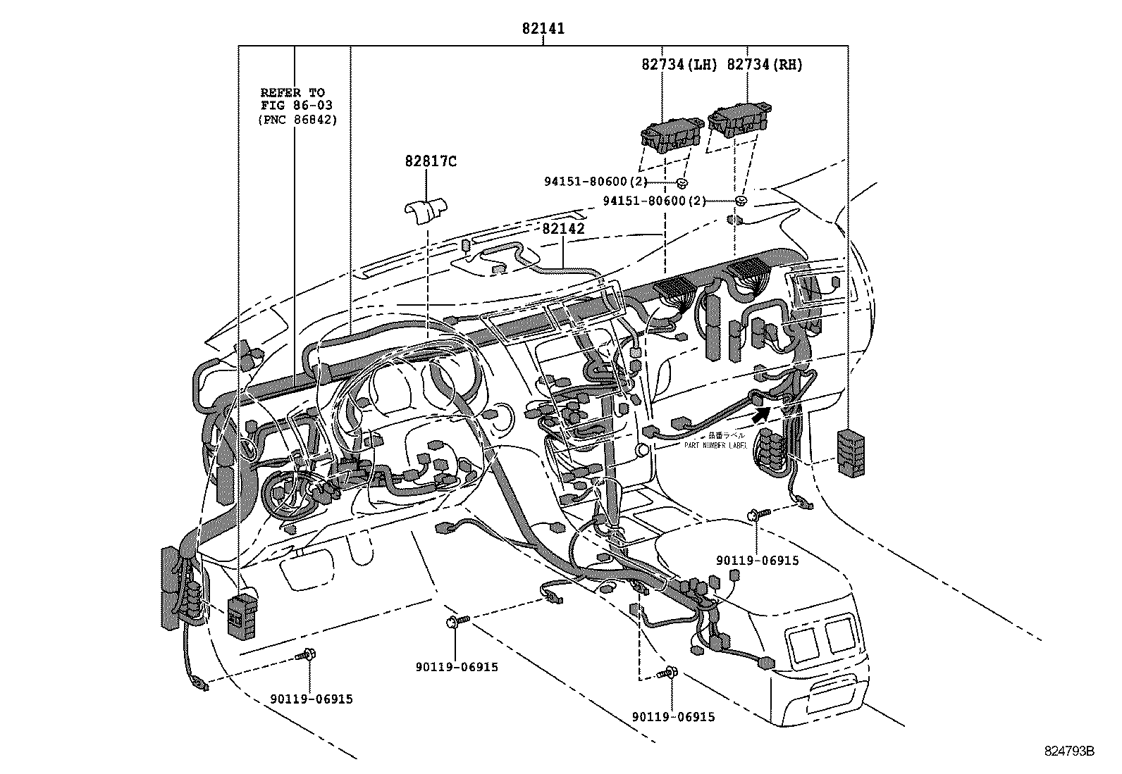  GS450H |  WIRING CLAMP