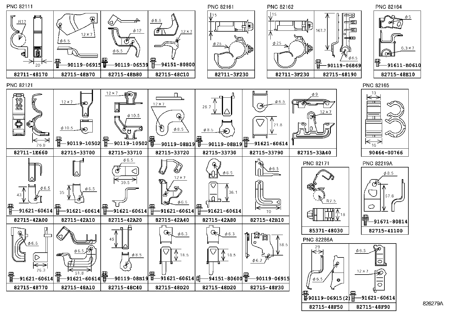  RX270 350 450H |  WIRING CLAMP