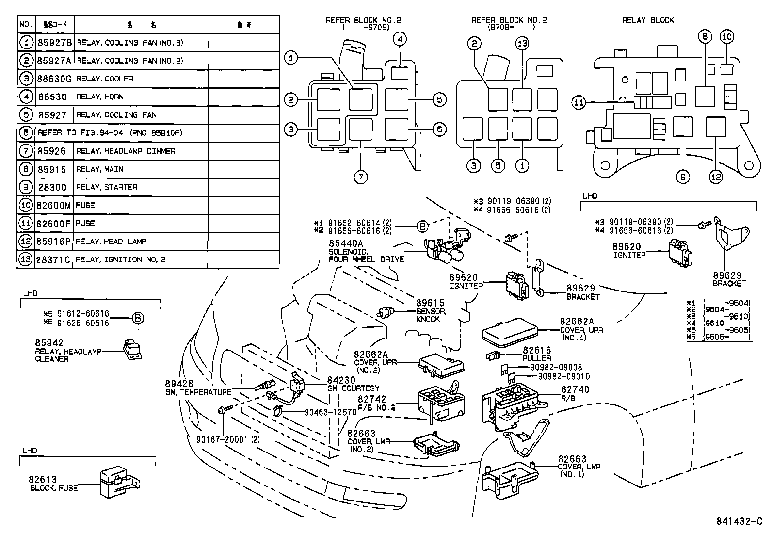  RAV4 |  SWITCH RELAY COMPUTER