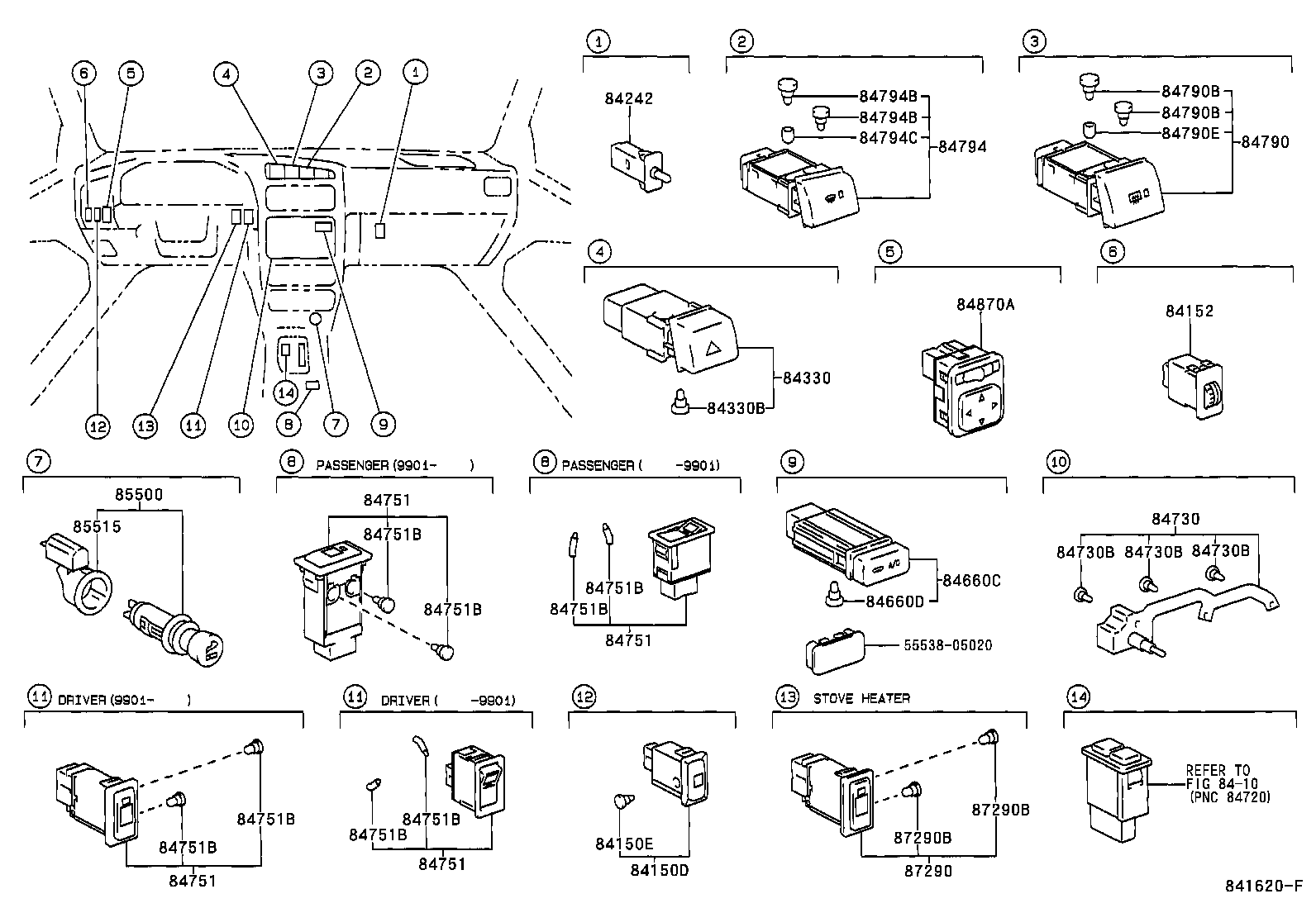  AVENSIS |  SWITCH RELAY COMPUTER