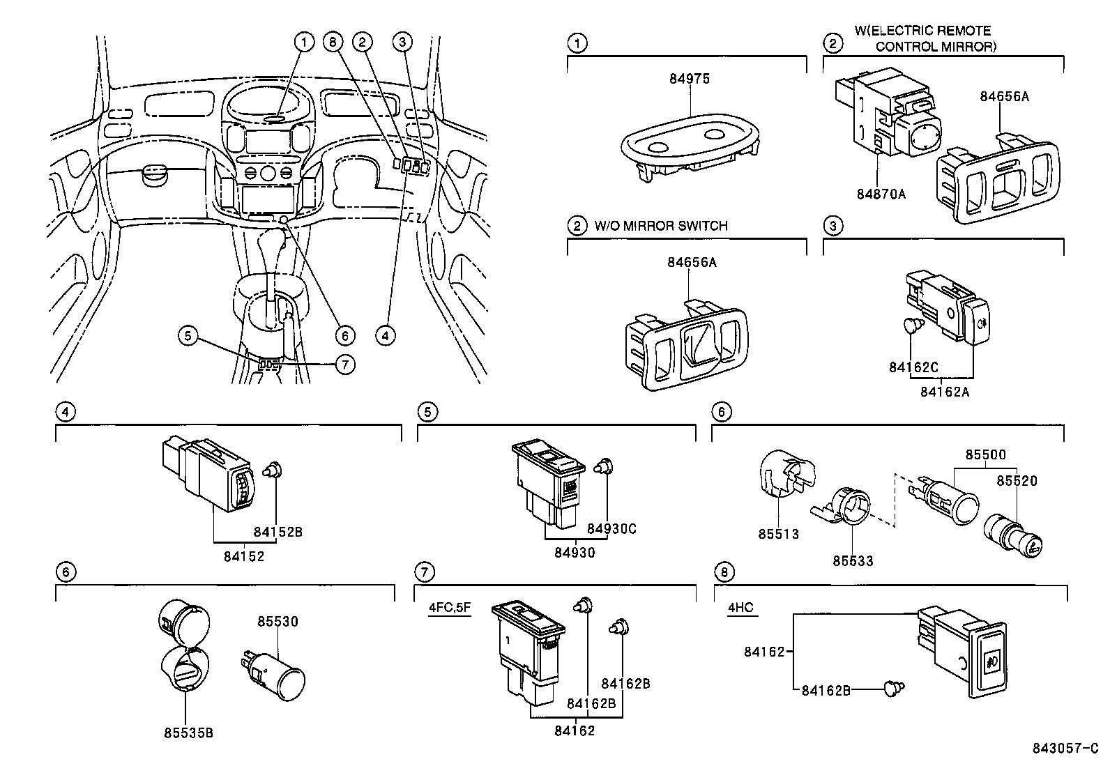  YARIS ECHO VERSO |  SWITCH RELAY COMPUTER