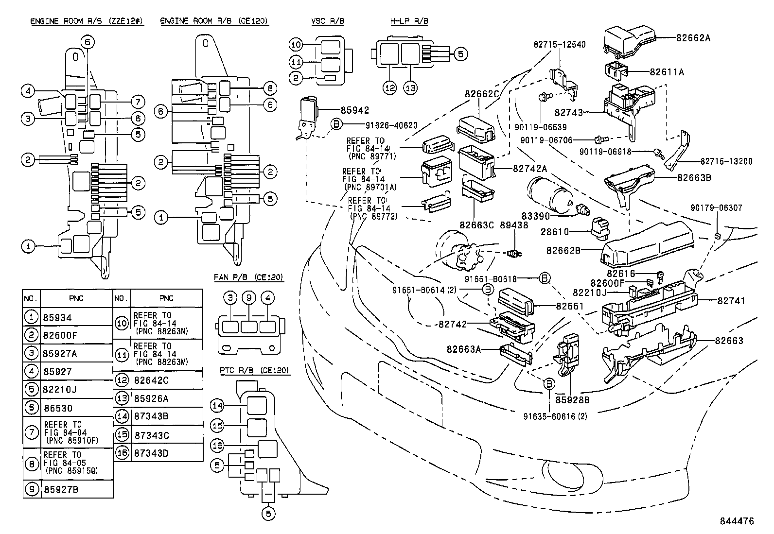  COROLLA VERSO |  SWITCH RELAY COMPUTER