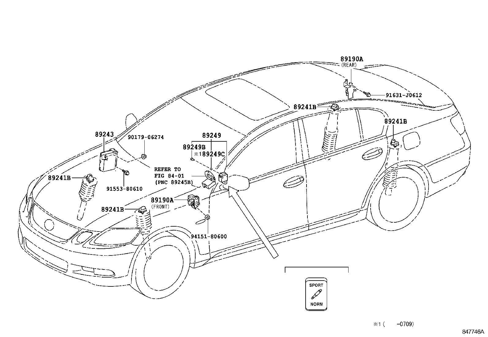  GS450H |  ELECTRONIC MODULATED SUSPENSION