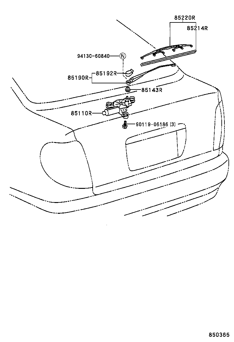  AVENSIS |  REAR WIPER