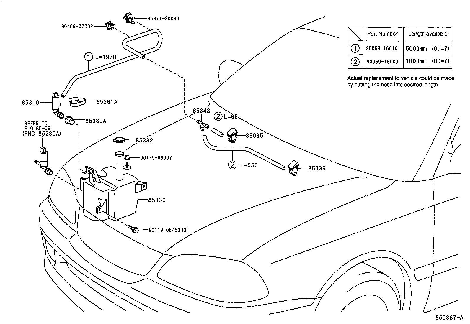  AVENSIS |  WINDSHIELD WASHER