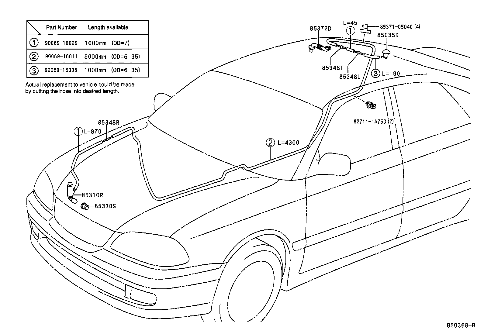  AVENSIS |  REAR WASHER