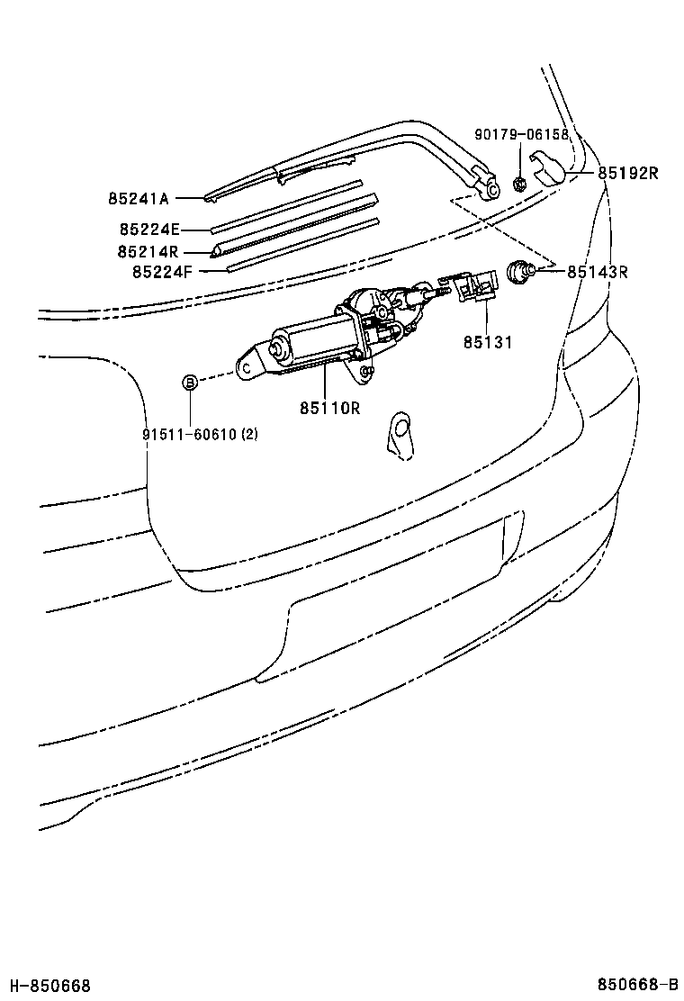  YARIS |  REAR WIPER