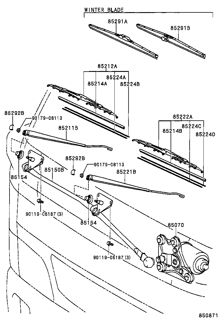  DYNA |  WINDSHIELD WIPER