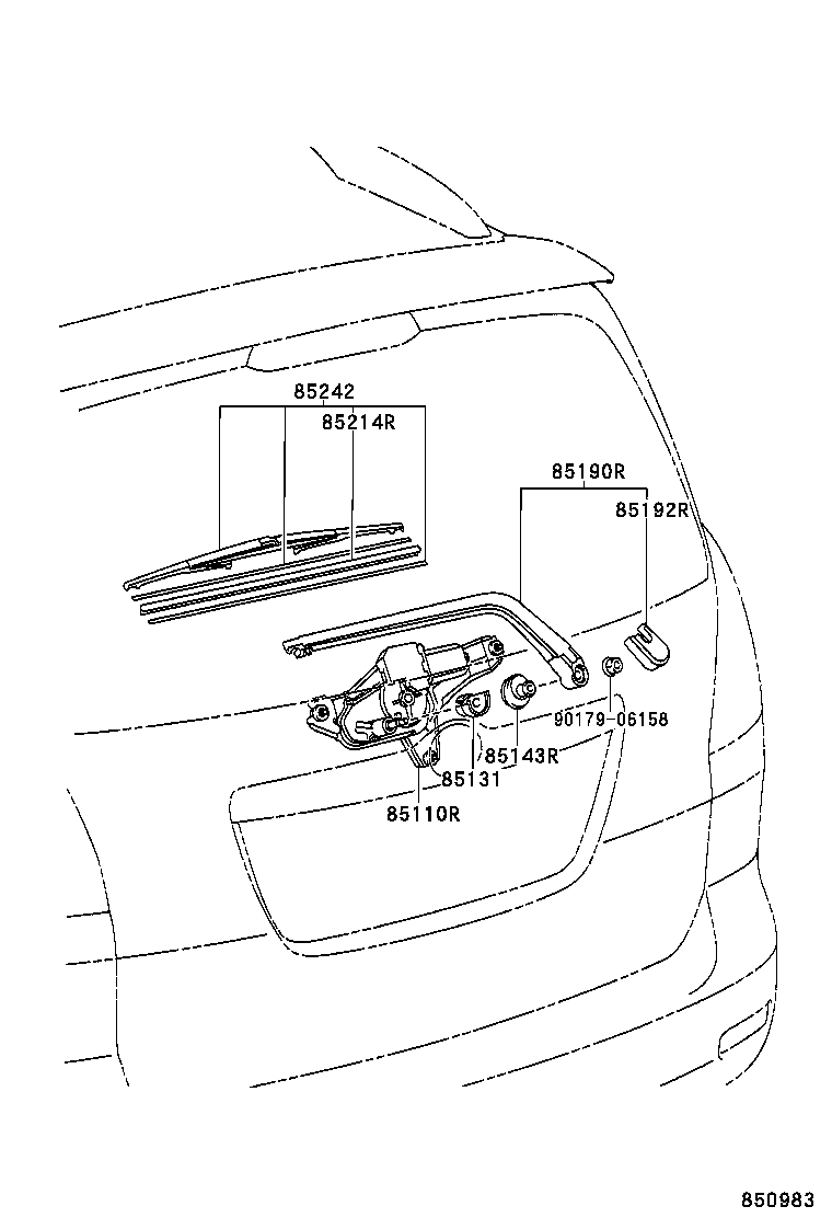  COROLLA VERSO |  REAR WIPER