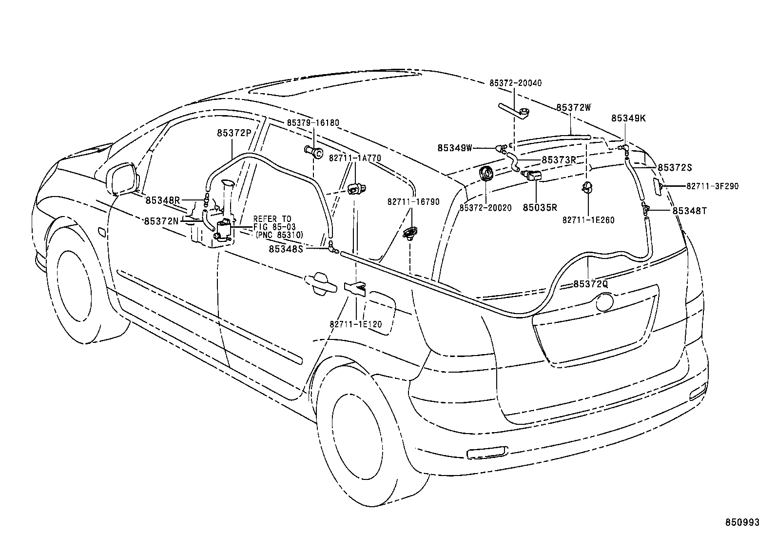  COROLLA VERSO |  REAR WASHER