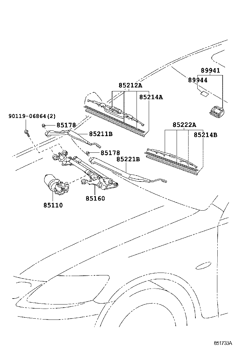  GS450H |  WINDSHIELD WIPER