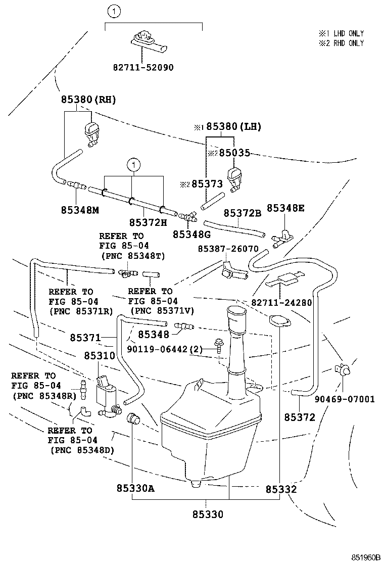  HIACE HIACE S B V |  WINDSHIELD WASHER