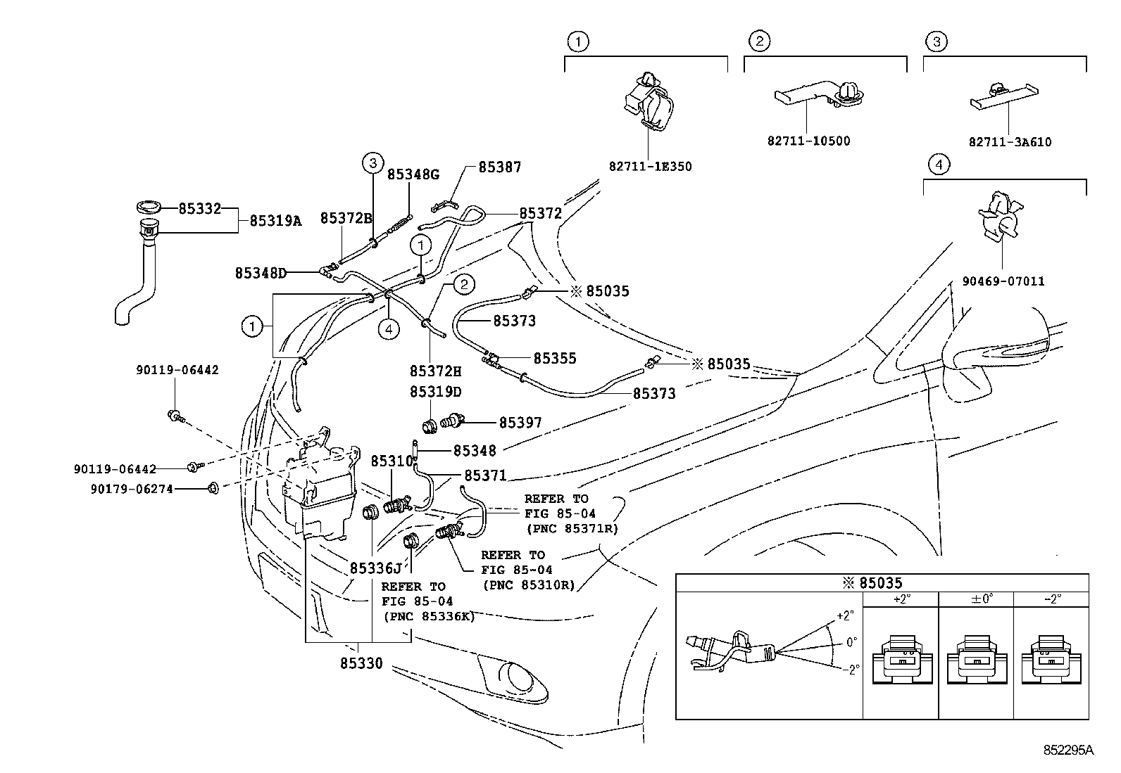  RX270 350 450H |  WINDSHIELD WASHER