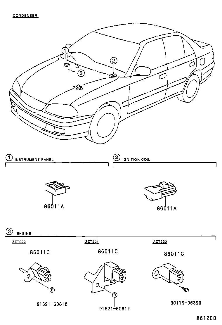  AVENSIS |  RADIO RECEIVER AMPLIFIER CONDENSER