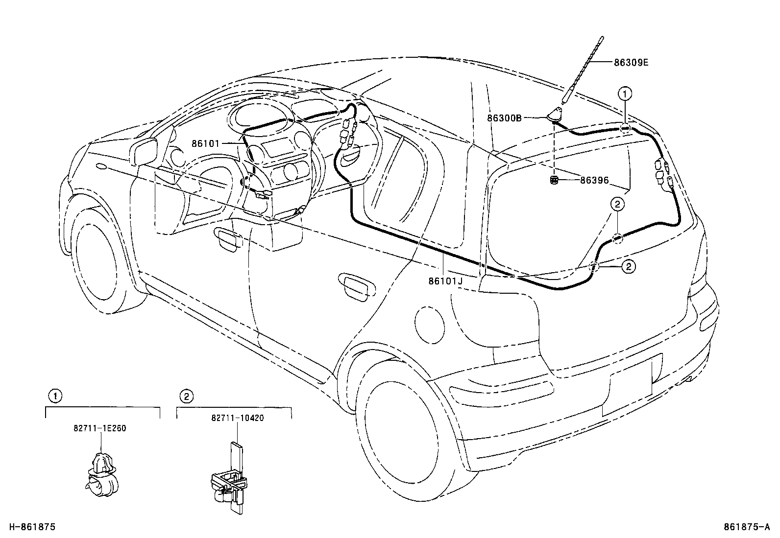  YARIS |  ANTENNA
