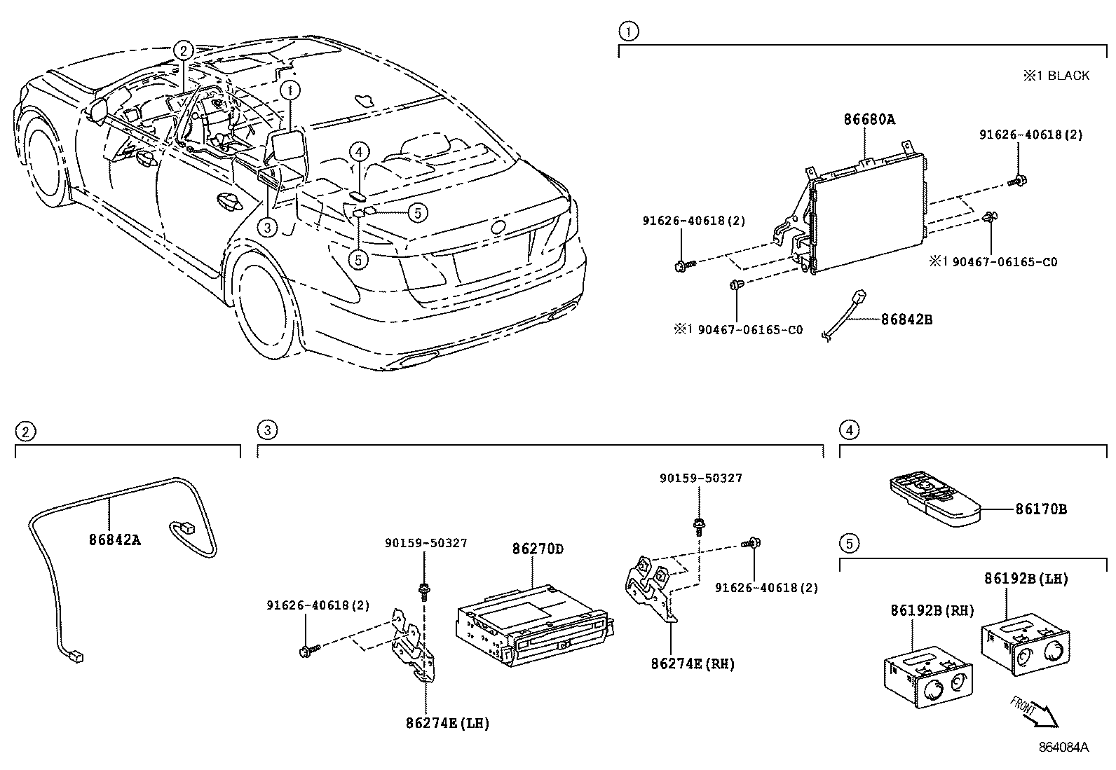  LS600H 600HL |  REAR MONITOR DISPLAY CAMERA