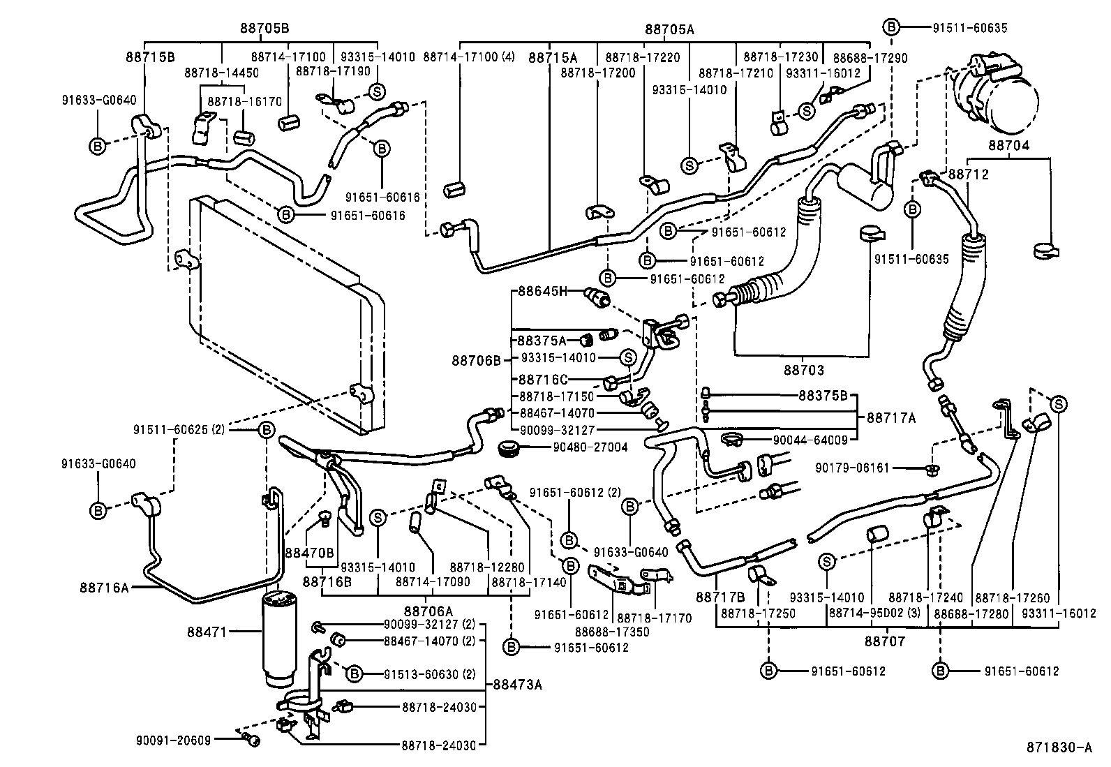  MR2 |  HEATING AIR CONDITIONING COOLER PIPING