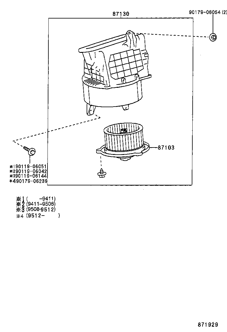  RAV4 |  HEATING AIR CONDITIONING HEATER UNIT BLOWER