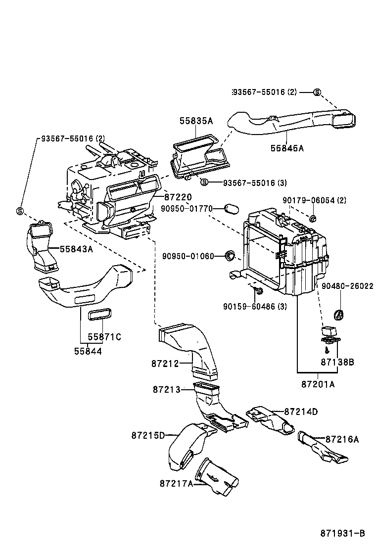  RAV4 |  HEATING AIR CONDITIONING CONTROL AIR DUCT