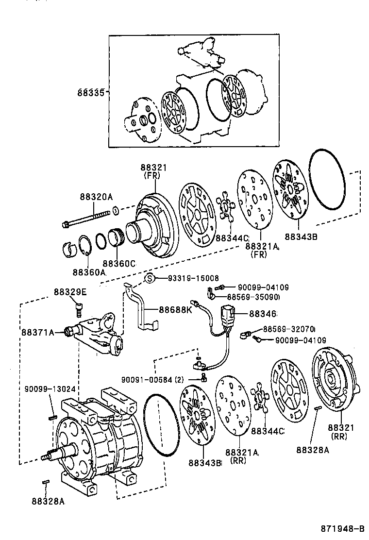  RAV4 |  HEATING AIR CONDITIONING COMPRESSOR