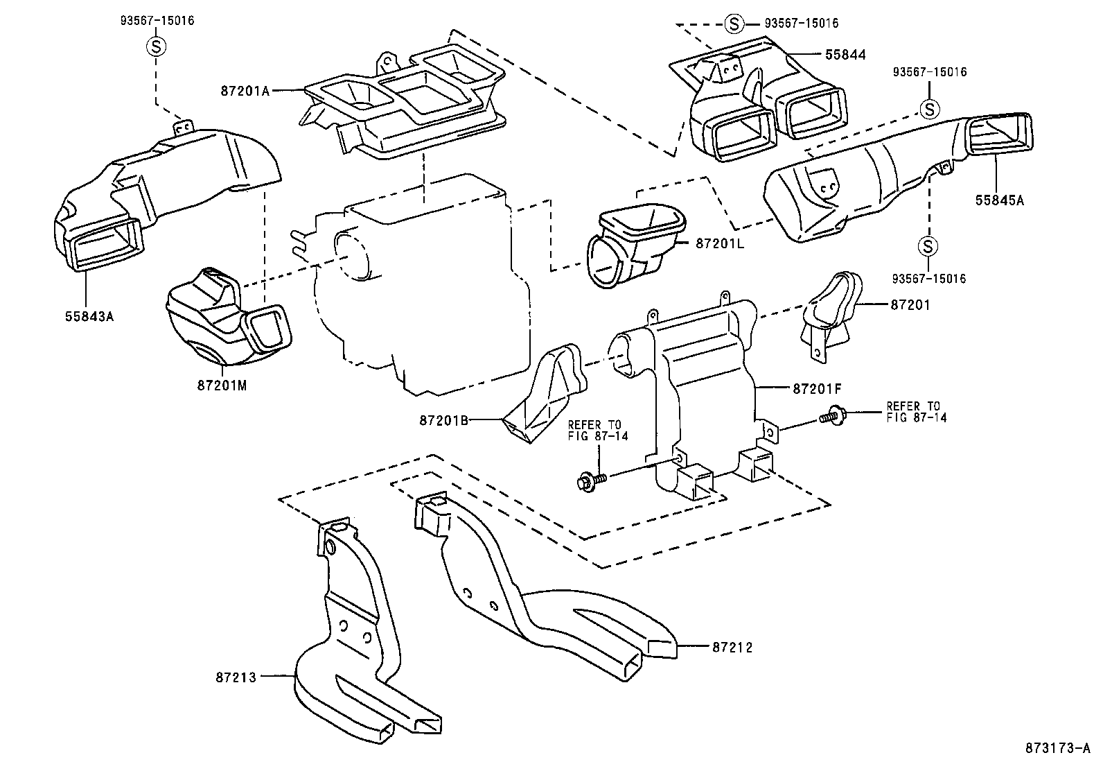  CAMRY |  HEATING AIR CONDITIONING CONTROL AIR DUCT