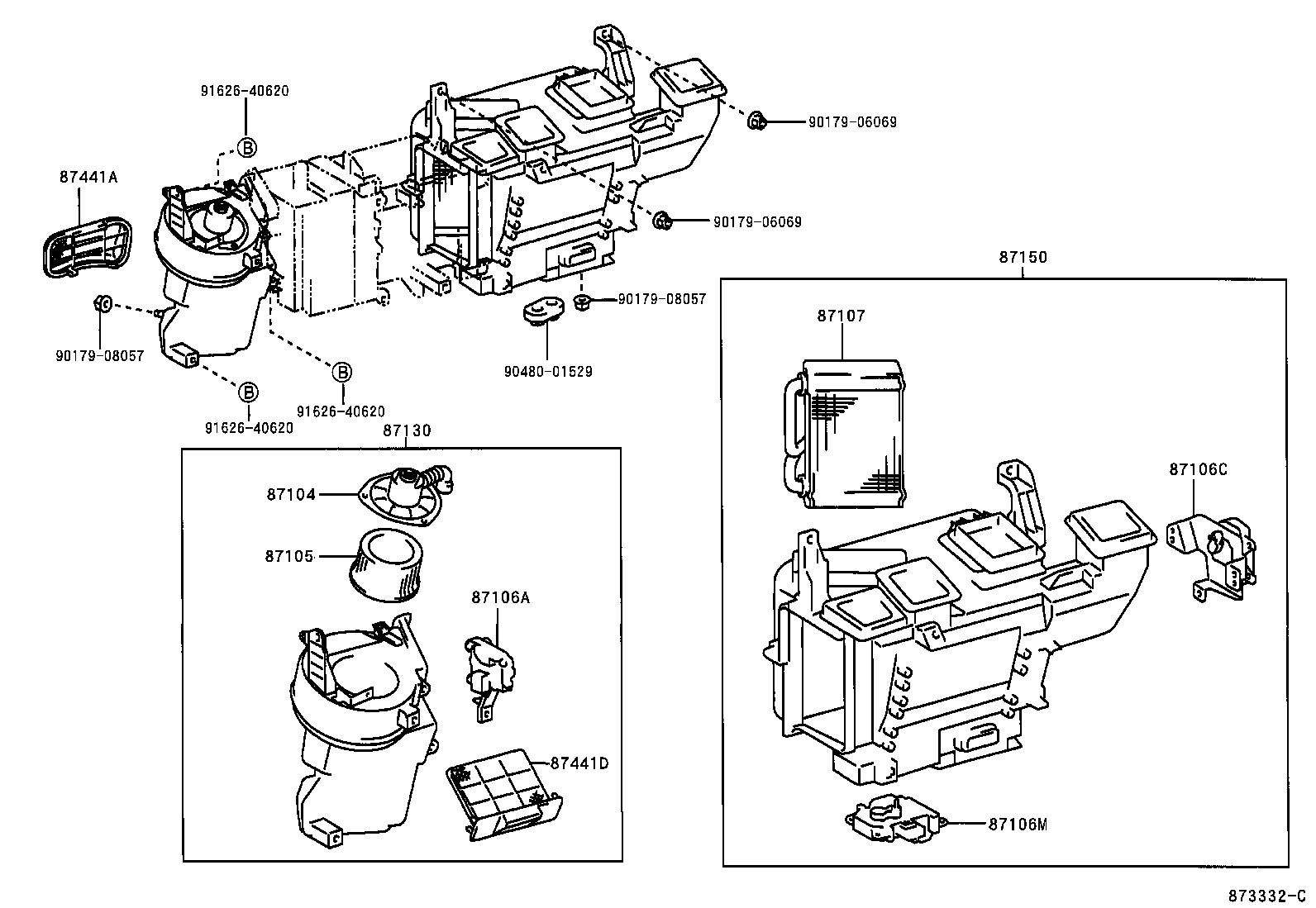  DYNA |  HEATING AIR CONDITIONING HEATER UNIT BLOWER