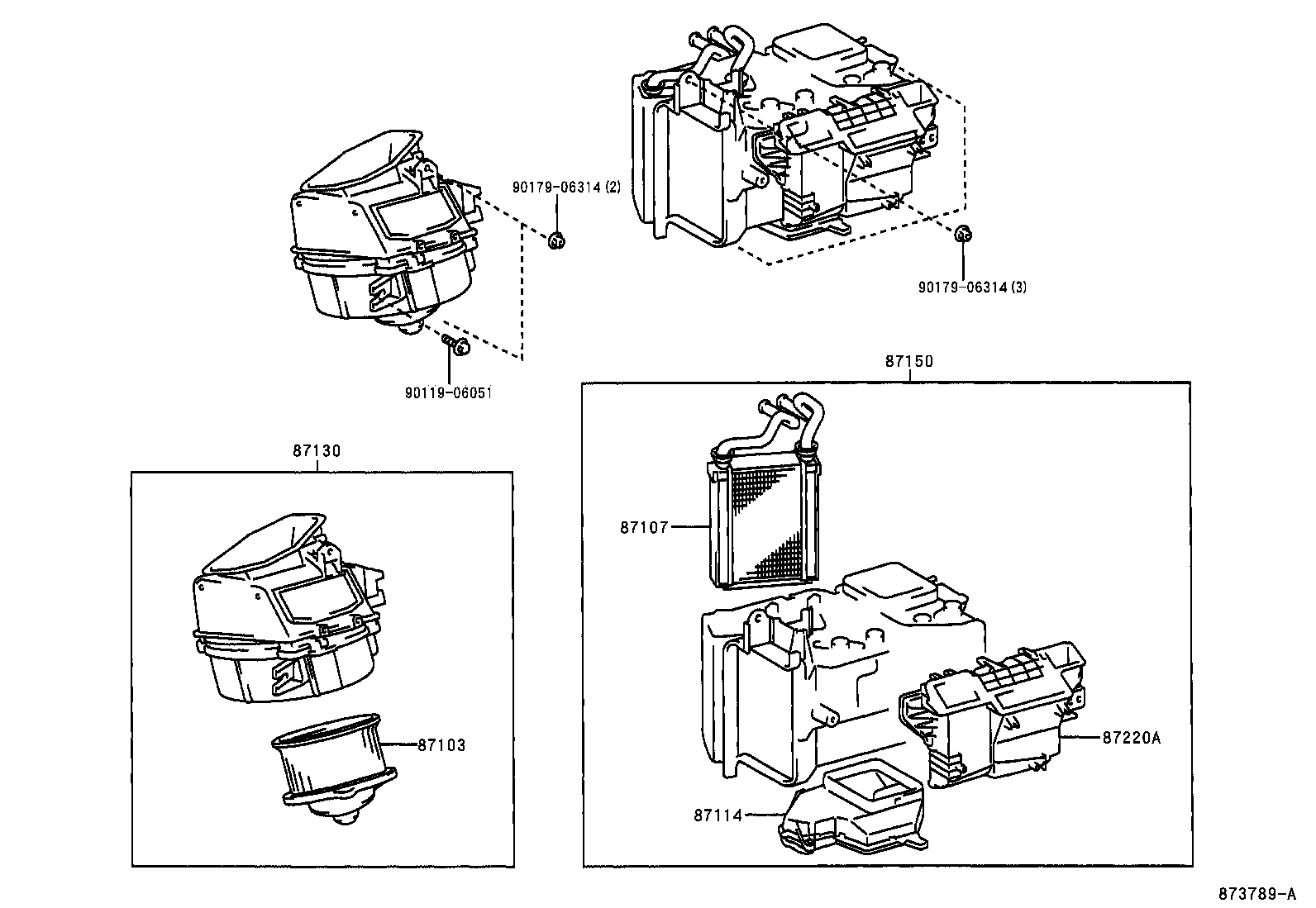  MR2 |  HEATING AIR CONDITIONING HEATER UNIT BLOWER