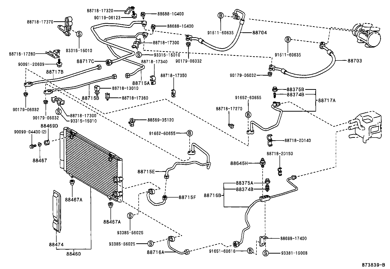  MR2 |  HEATING AIR CONDITIONING COOLER PIPING