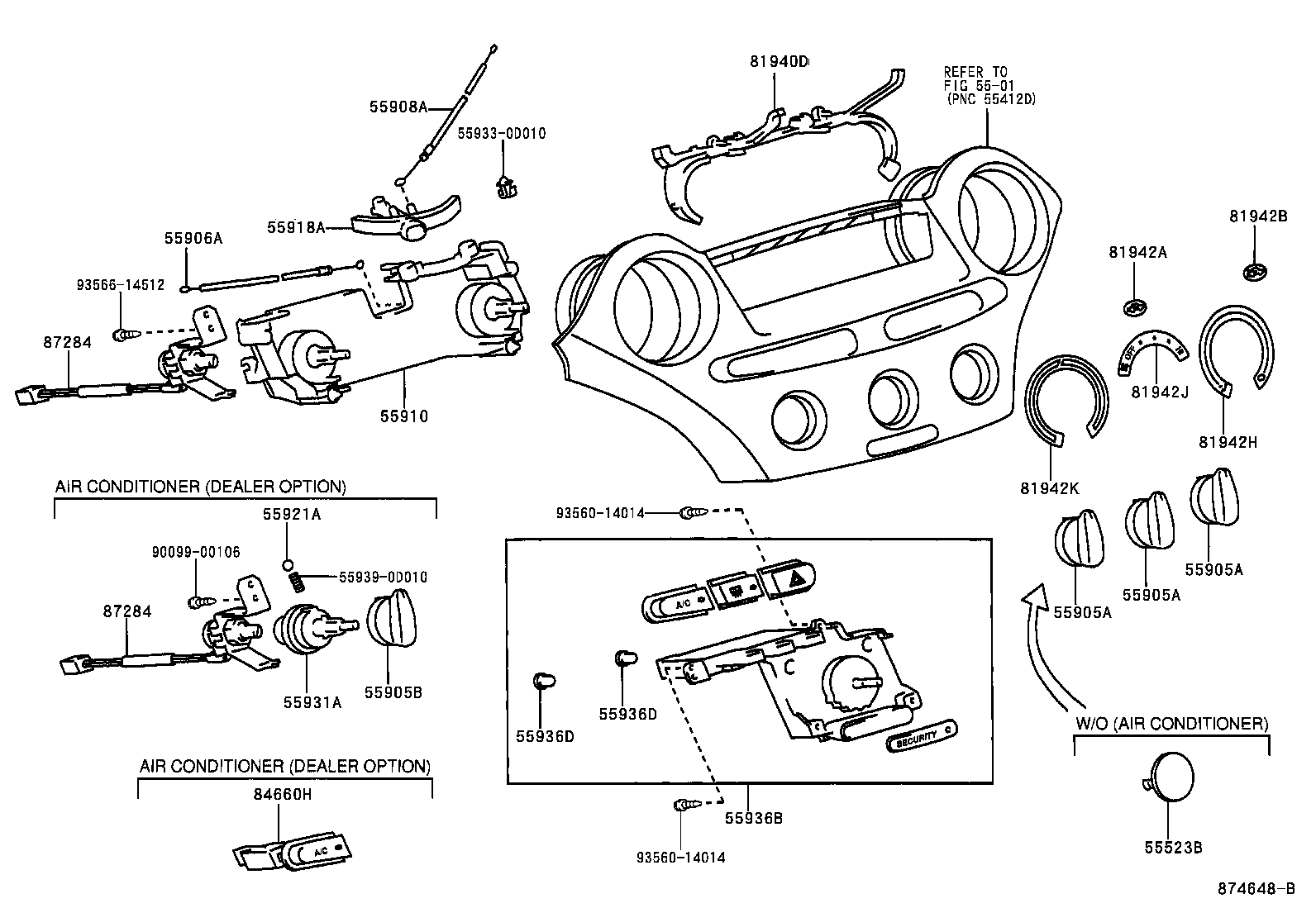  YARIS |  HEATING AIR CONDITIONING CONTROL AIR DUCT