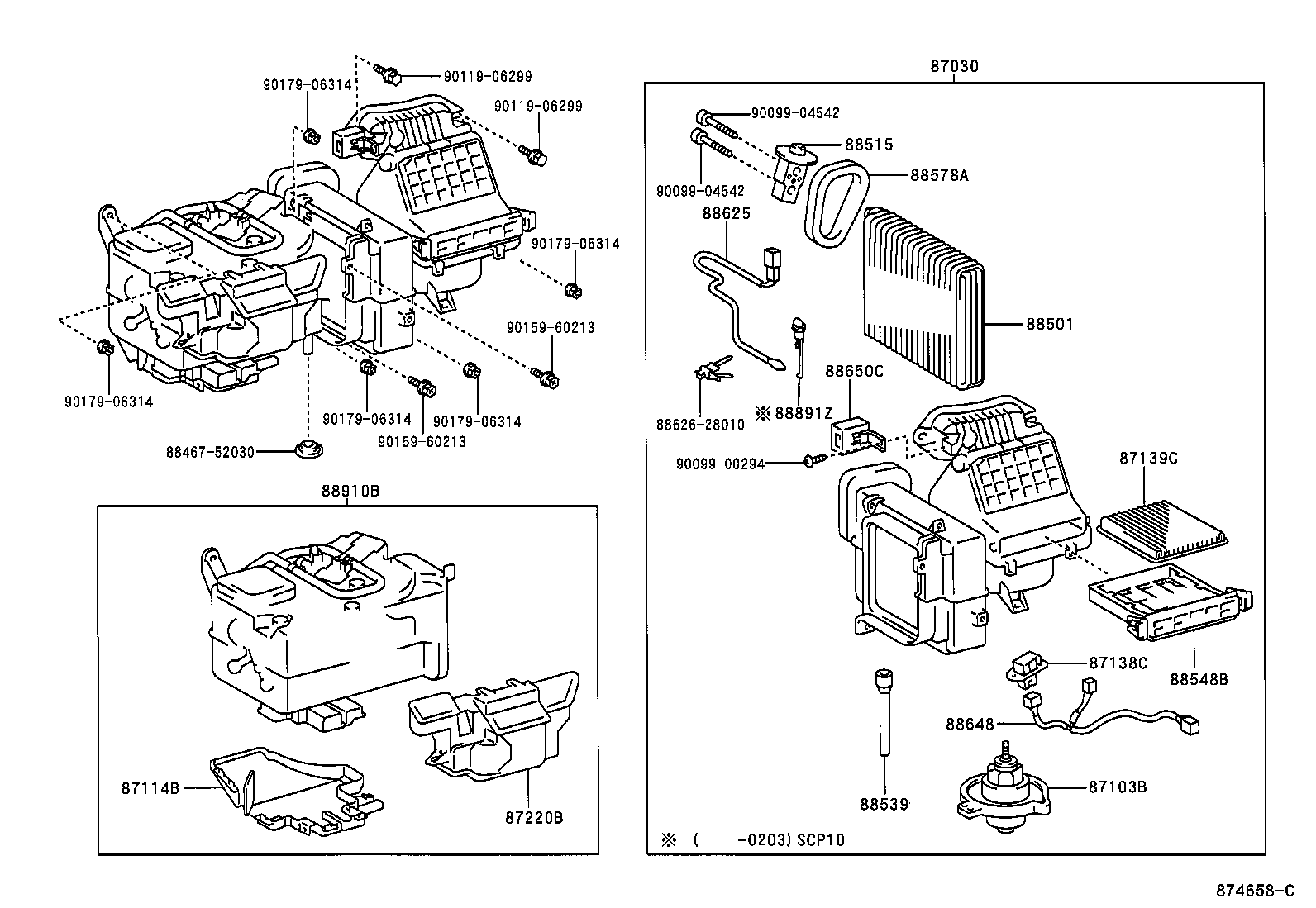  YARIS |  HEATING AIR CONDITIONING COOLER UNIT